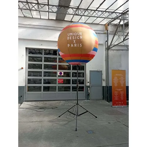 Ballon publicitaire sur trépied 5m - Auto-ventilé extérieur