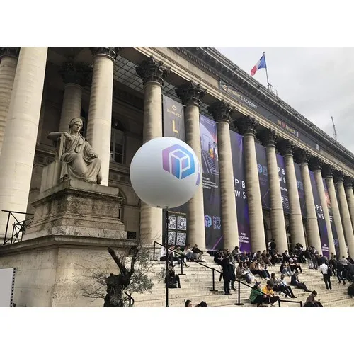 Ballon publicitaire sur trépied 5m - Auto-ventilé extérieur