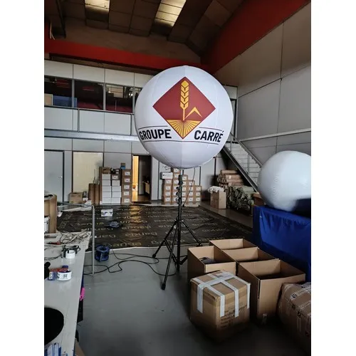 Ballon publicitaire sur trépied 5m - Auto-ventilé extérieur