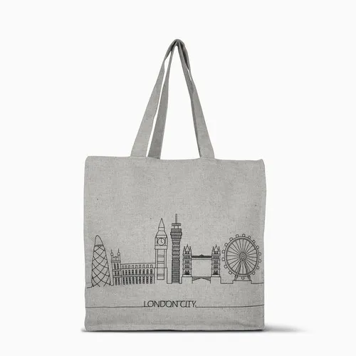 Sac Shopping Coton 100% Recyclé 250g/m² - Personnalisable