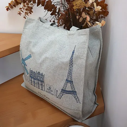 Sac Shopping Coton 100% Recyclé 250g/m² - Personnalisable