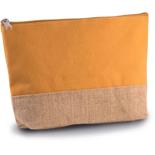 Pochette Bi-Matière Coton et Jute Personnalisable