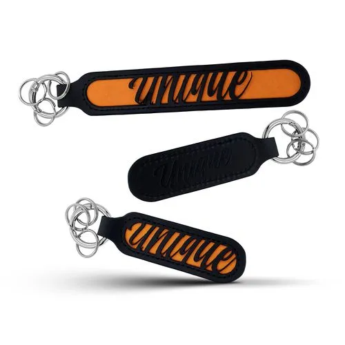 PORTE-CLÉS PU INSERT PAPIER