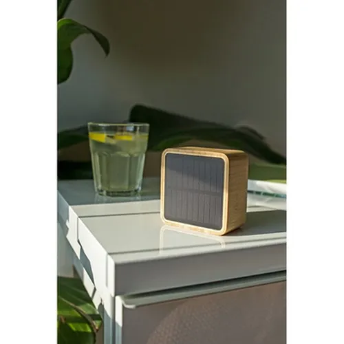 Enceinte sans fil bambou 3W B'RIGHT, panneau solaire | Androwe