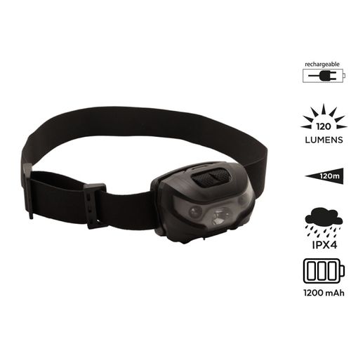 Lampe Frontale Rechargeable 3W Capteur de Mouvement - Personnalisable