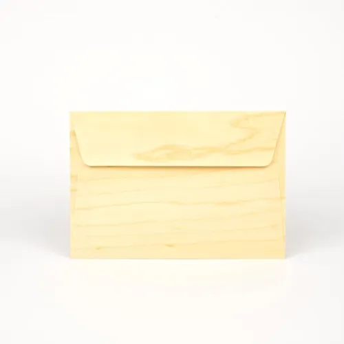 Enveloppe en bois carrée personnalisée - Format 145x145mm