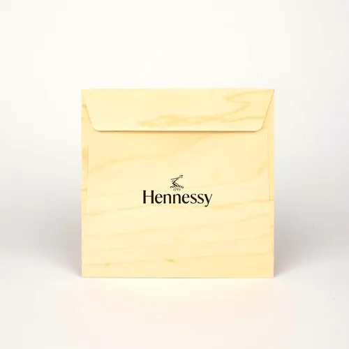 Enveloppe en bois carrée personnalisée - Format 145x145mm