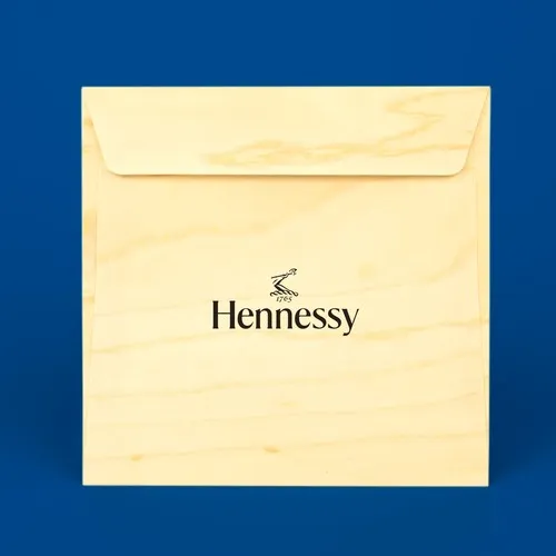Enveloppe en bois carrée personnalisée - Format 145x145mm