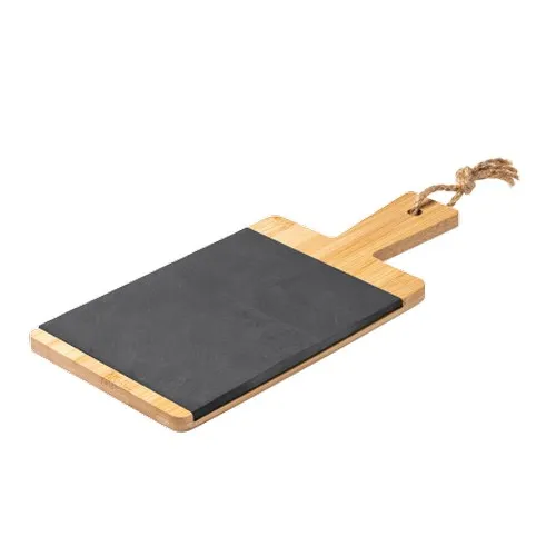 Planche à découper en bois personnalisable avec poignée et cordelette