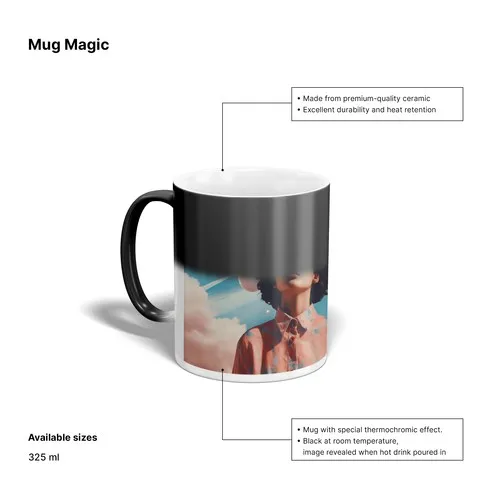 Mug Magique Thermochromique Personnalisé - Effet Surprise Garanti