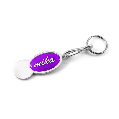 Porte-Clés Jeton Ovale Aluminium Personnalisable - Dès 250 ex.