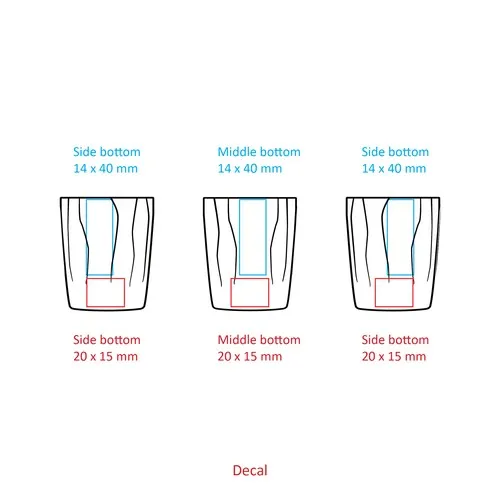 Calypso 80ml tasse à café en céramique STOCK FRA