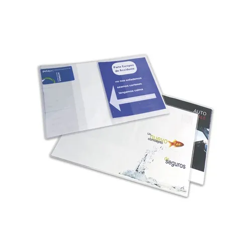 Porte Carte Grise 4 Volets Personnalisable - PVC Expansé