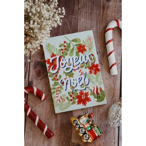 Calendrier de l'Avent Chocolat au Lait 60g - 24 Cases Personnalisables