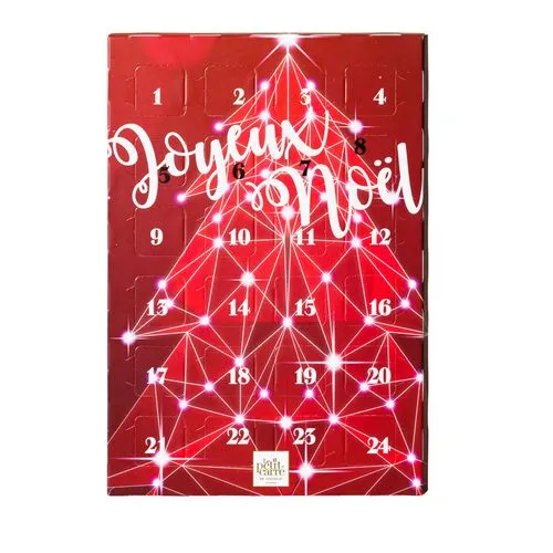 Calendrier de l'Avent Chocolat au Lait 60g - 24 Cases Personnalisables