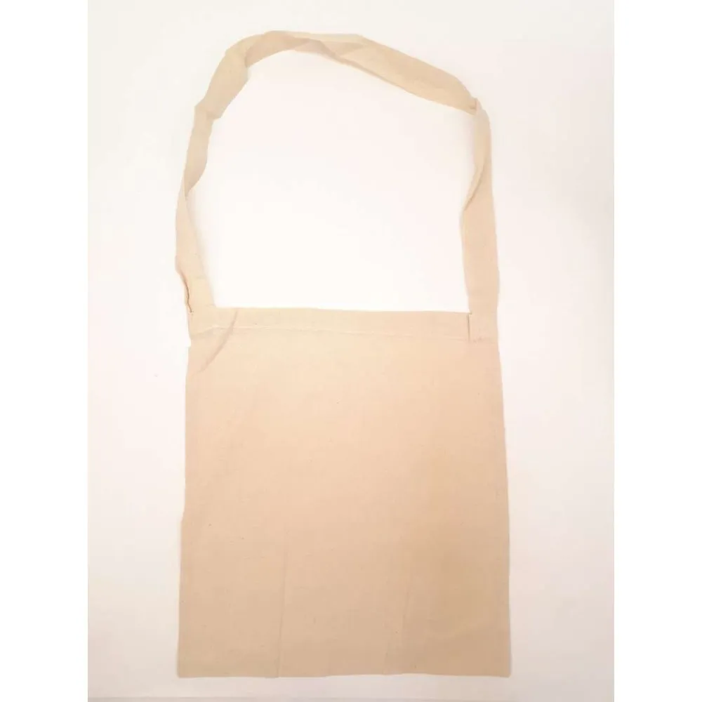 Sac d'épaule en coton personnalisable avec bandoulière ajustable