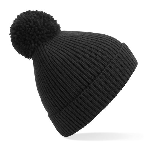 Bonnet Pompon Maille Côtelée Personnalisable - Confort Premium