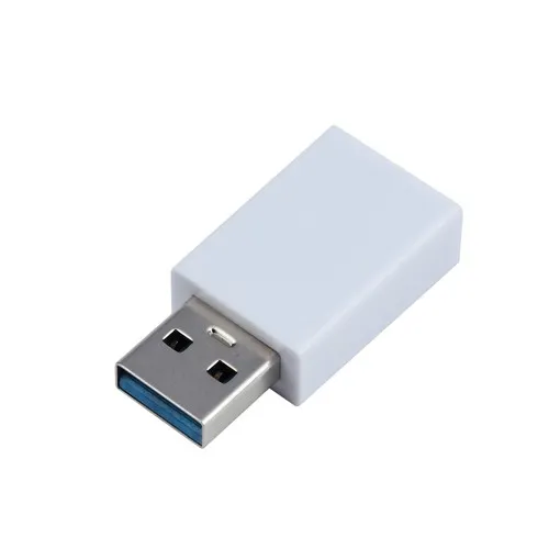 Prise anti-piratage / bloqueur de données Type C vers USB-A CM-4896 Blanc