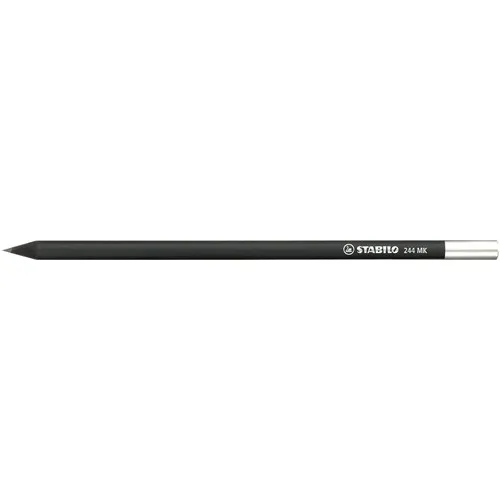 Crayon graphite noir premium avec capsule métal personnalisable