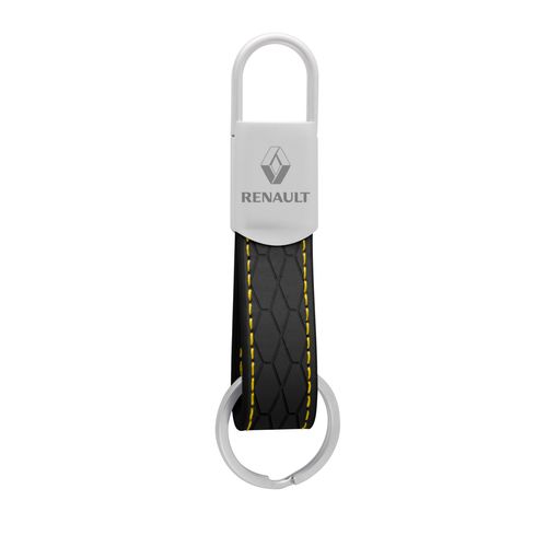 Porte-clés Similicuir Premium - Attache Ressort Nickel