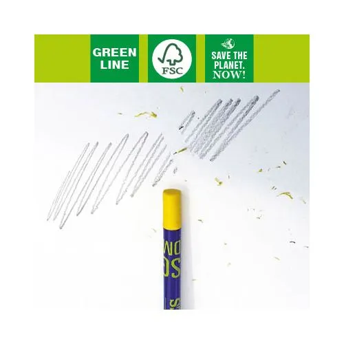 Crayon à papier personnalisable avec gomme sans virole FSC®