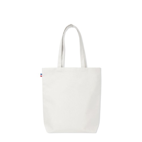 Tote bag noir coton français 38x42cm - Personnalisable grand format