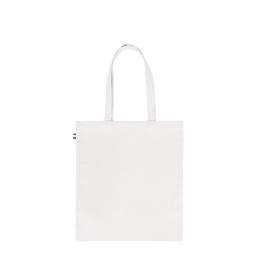 Tote bag noir coton français 38x42cm - Personnalisable grand format