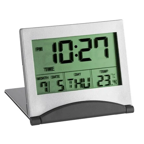 Horloge Radio-Pilotée Murale avec Thermomètre - Personnalisable