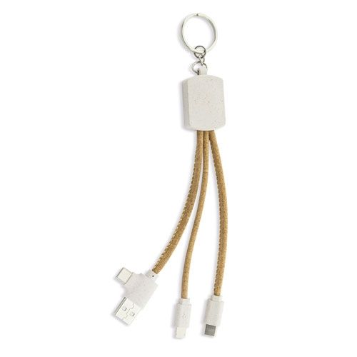 Chargeur LED 3 en 1 Personnalisable - Câble Universel Publicitaire