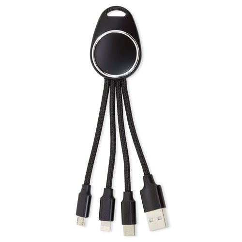 Chargeur LED 3 en 1 Personnalisable - Câble Universel Publicitaire