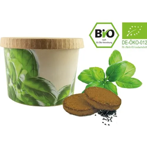 Gobelet Basilic Bio Personnalisable - Cadeau d'Entreprise Écologique