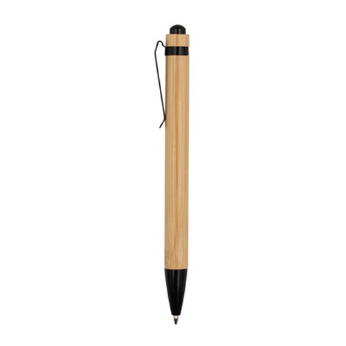 Stylo Bille Bambou Personnalisable | Encre Bleue Corps Naturel