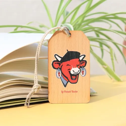 Étiquette de bagage en bois personnalisée - Hêtre massif français
