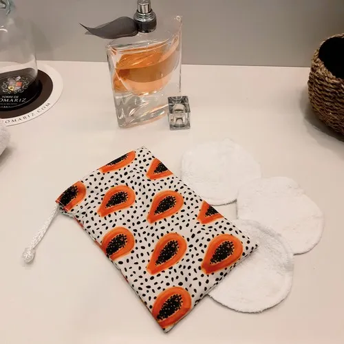 Kit Démaquillant Sublimable Personnalisable - Pochon et Disques Coton