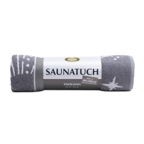 Serviette de Sauna Personnalisable Anthracite - Sérigraphie
