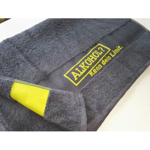 Serviette Éponge Personnalisée avec Logo Tissé Jacquard