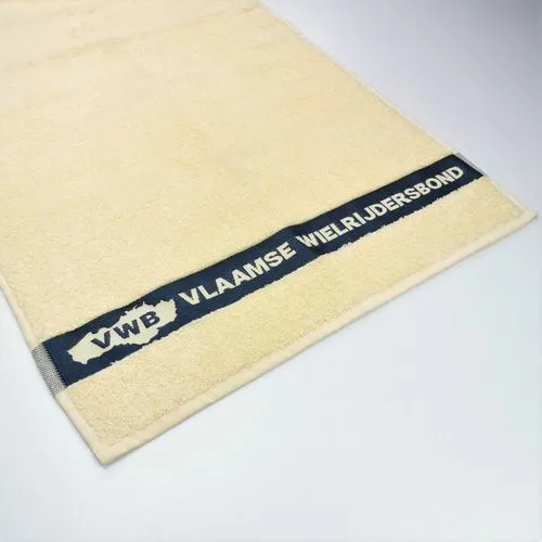 Serviette Éponge Personnalisée avec Logo Tissé Jacquard