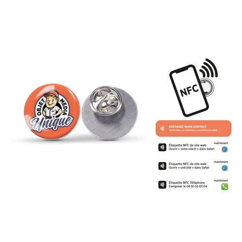 PIN'S ZAMAC RECYCLÉ - RÉSINE DE SYNTHÈSE SURFACÉE