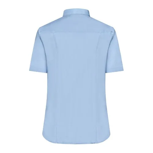 Chemise femme à manches courtes en Micro-Twill