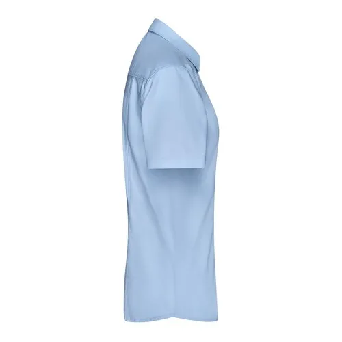 Chemise femme à manches courtes en Micro-Twill