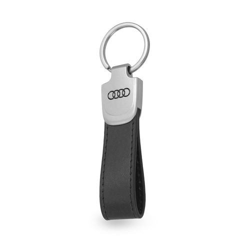 Porte-clés Corso Simili-Cuir 20mm - Finition Premium Nickel Brillant
