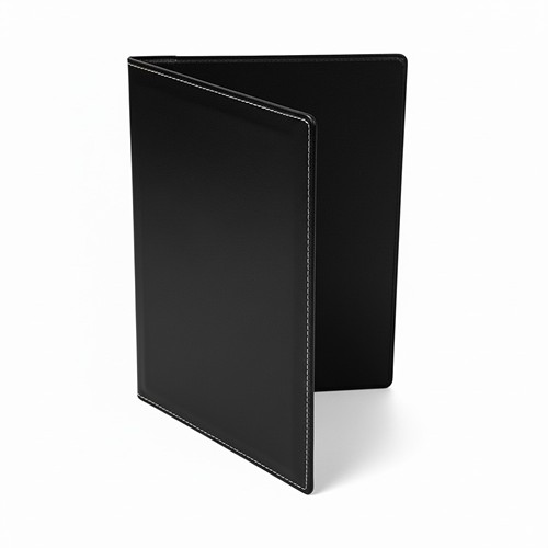 Porte-Menu A5 en Cuir Véritable - Personnalisable par Sérigraphie