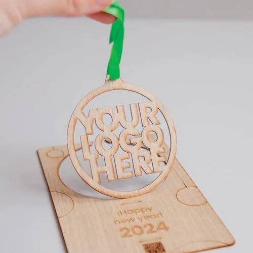 Lot de 3 Décorations de Noël Écologiques Personnalisables