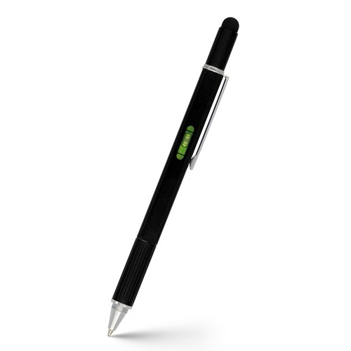 Stylo-bille multifonction 6-en-1 personnalisable avec outils intégrés