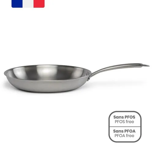 Poêle Inoxydable Triply 28 cm Personnalisable - Cadeau d'Entreprise