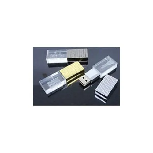 Clé USB Lumineuse Verre et Métal - Personnalisable