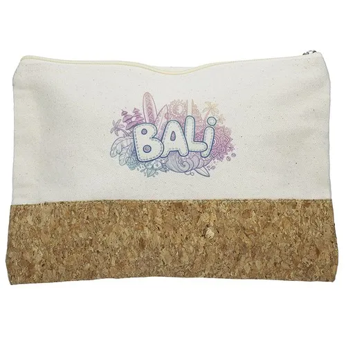 Trousse de voyage  MANGALORE rouge en coton 280 gr et jucco