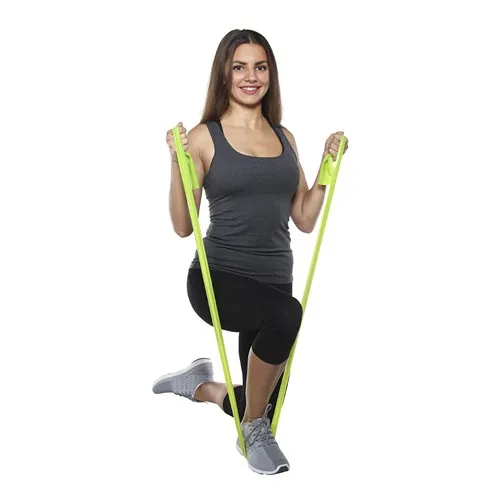 Bande de fitness jaune (moyen) - végan & en latex naturel - à partir de 400 pcs.