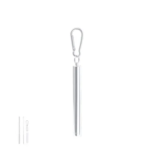 Set de Pailles Réutilisables en Inox avec Étui Personnalisable