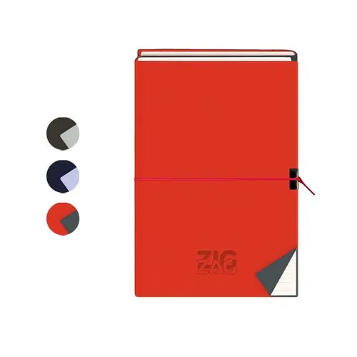 Agenda 2026 Perpétuel Zig-Zag avec Carnet - Format A5 Personnalisable